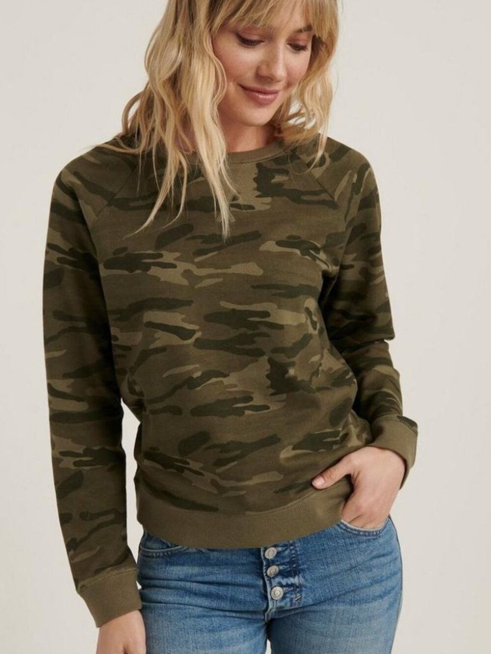 Lucky Brand Camo Sweatshirt